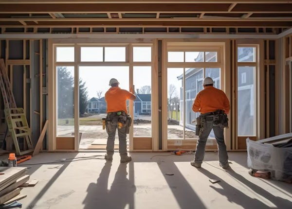 Framing Building Workers